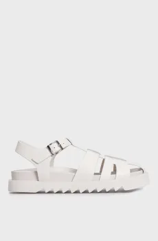 Женские белые кожаные сандалии Rain Белый 38 PRPY PRSLT5010W