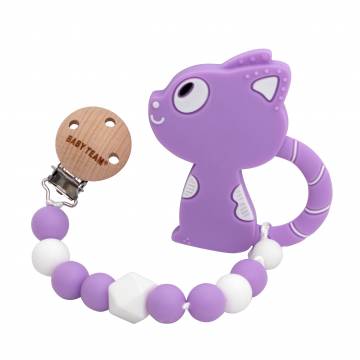 Прорізувач Baby Team Котик з ланцюжком (4055/4055-1) Прорізувач Baby Team Котик з ланцюжком (4055/4055-1)