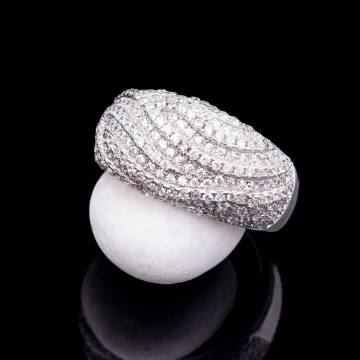 Серебряное кольцо с фианитами 111564 Серебряное кольцо с фианитами 111564