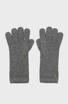 Женские серые перчатки TH MONOGRAM GLOVES Серый S-M Tommy Hilfiger AW0AW16656