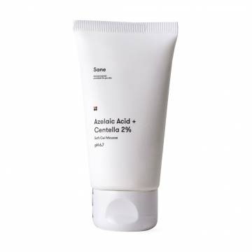 Очищающий гель для лица Sane Azelaic Acid + Centella 2% Soft Gel-Mousse pH 6.7, 40 мл Очищающий гель для лица Sane Azelaic Acid + Centella 2% Soft Gel-Mousse pH 6.7, 40 мл