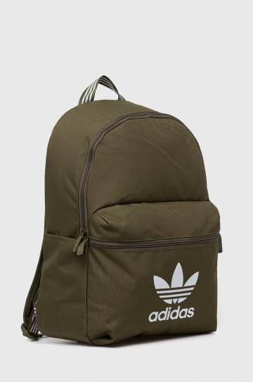 Рюкзак adidas Originals цвет зелёный большой с принтом Рюкзак adidas Originals цвет зелёный большой с принтом