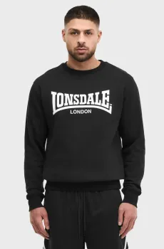 Мужской черный свитшот WELHAM Черный M Lonsdale 117922