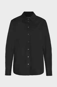 Женская черная рубашка classic relaxed poplin Черный 38 Karl Lagerfeld B2W11052
