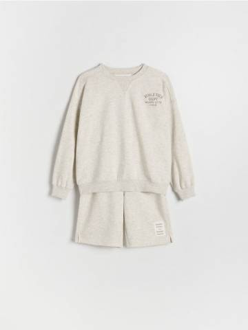 Reserved - BOYS` JOGGING TOP & SHORTS - бежевий - 9237K-08M Reserved - BOYS` JOGGING TOP & SHORTS - бежевий - 9237K-08M