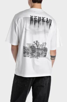 Мужская белая футболка Белый L Replay M3054 .000.2660