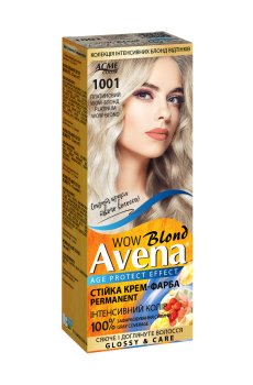 Стойкая крем-краска для волос Acme Color Avena Blond Color 1001 Платиновый WOW-блонд, 133 мл