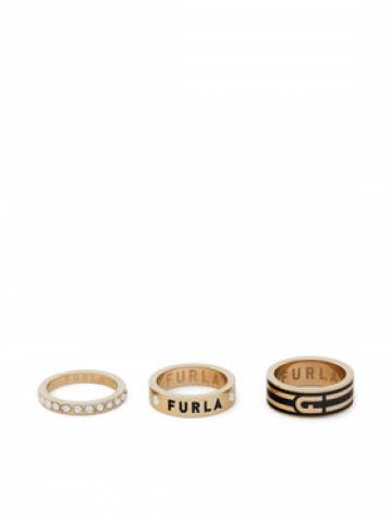 Furla Набір з 3 каблучок Arch Stripe WJ00175-N79000-O6000-1-007-20-CN-S Золотий Furla Набір з 3 каблучок Arch Stripe WJ00175-N79000-O6000-1-007-20-CN-S Золотий