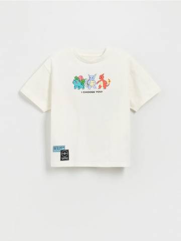 Reserved - BOYS` T-SHIRT - кремовий - 933EG-01X Reserved - BOYS` T-SHIRT - кремовий - 933EG-01X