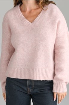 Джемпер - пастельний рожевий