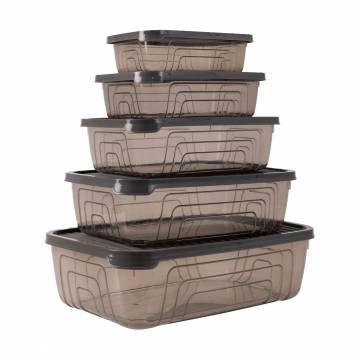 Набор контейнеров Herevin Storage Bowl Set-Grey (350 мл, 600 мл, 1.05 л, 1.75 л, 3.1 л) (163333-012) Набор контейнеров Herevin Storage Bowl Set-Grey (350 мл, 600 мл, 1.05 л, 1.75 л, 3.1 л) (163333-012)
