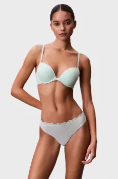 Женский мятный бюстгальтер PUSH UP PLUNGE Ментоловый 36C Calvin Klein LV00QF7315