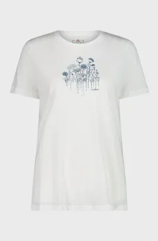 Женская белая футболка Белый 40 CMP 33F7766-15XT