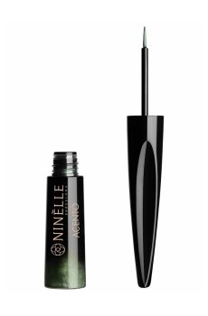 Подводка для глаз Ninelle Acento Metallic Liquid Eyeliner с эффектом металлик, 454 Dark Green, 6 мл