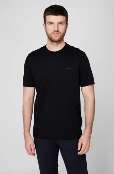 Мужская черная футболка Черный S Pierre Cardin C5 20470.3025