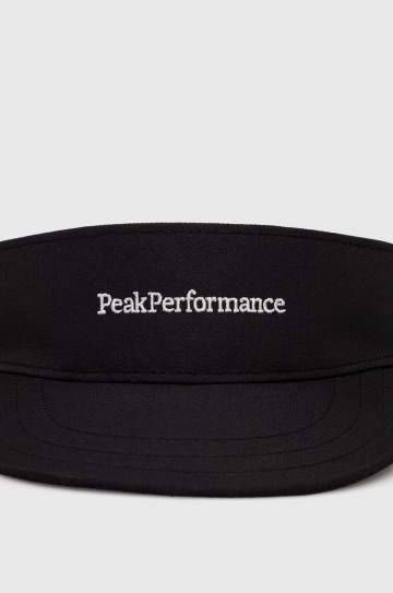 Козырек от солнца Peak Performance цвет чёрный с аппликацией Козырек от солнца Peak Performance цвет чёрный с аппликацией