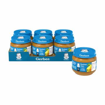 Детское фруктовое пюре Gerber Груши Вильямс, от 6 месяцев, 6*80 г Детское фруктовое пюре Gerber Груши Вильямс, от 6 месяцев, 6*80 г