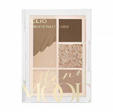 Палетка теней для век Clio Pro Eye Palette Mini 01 Mono Mood, 4 г Палетка теней для век Clio Pro Eye Palette Mini 01 Mono Mood, 4 г