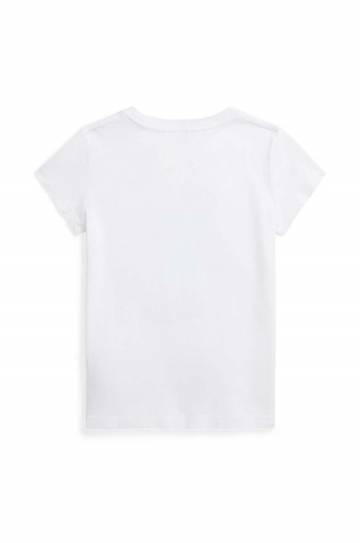 Детская хлопковая футболка Polo Ralph Lauren цвет белый 312942856001 Детская хлопковая футболка Polo Ralph Lauren цвет белый 312942856001