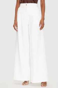 Женские белые брюки Белый L Guess W5GB02.WH9Y2;A00K