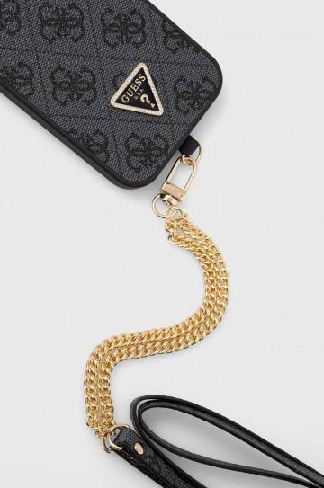 Чехол на телефон Guess iPhone 15 6.1 цвет чёрный