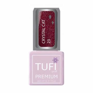 Гель-лак для ногтей Tufi Profi Premium Crystal Cat 23 Сангрия, 8 мл Гель-лак для ногтей Tufi Profi Premium Crystal Cat 23 Сангрия, 8 мл