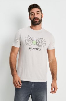 Футболка з коротким рукавом Rick & Morty - нюдовий