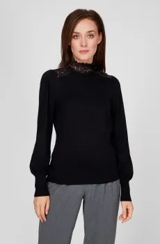 Женский черный гольф Черный S Naf Naf RHNU34