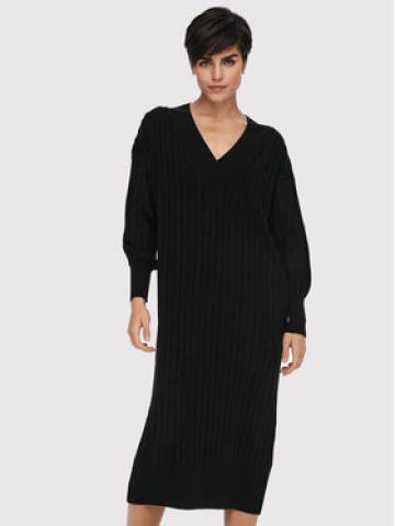 ONLY Трикотажна сукня New Tessa 15236372 Чорний Regular Fit ONLY Трикотажна сукня New Tessa 15236372 Чорний Regular Fit