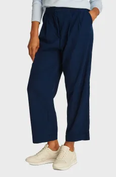 Женские темно-синие брюки CO Синий XXS Tommy Hilfiger WW0WW45589