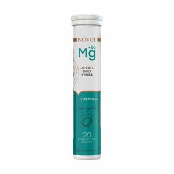 Магний и витамин Б6 Novel Defeats Daily Stress Magnesium With Vitamin B6 со вкусом лимона, 20 шипучих таблеток Магний и витамин Б6 Novel Defeats Daily Stress Magnesium With Vitamin B6 со вкусом лимона, 20 шипучих таблеток