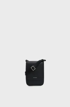 Мужская черная сумка для телефона RAISED Черный ONESIZE Calvin Klein LV04D1226G