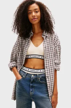 Женская рубашка в клетку OVS CHIECKED Разноцветный S Tommy Jeans DW0DW22063