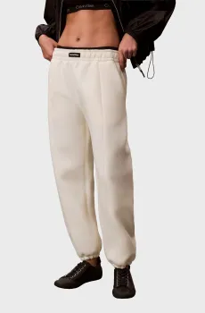 Женские белые спортивные брюки RELAXED SCUBA JOGGER Белый XS Calvin Klein LV044E224G