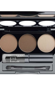 Палетка для бровей Artdeco Eye Brow Kit 1 Light/Medium (пудра, 2*1.5 г + хайлайтер, 1.5 г + гель, 2.5 мл + кисточка)