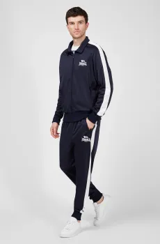 Мужской темно-синий спортивный костюм (кофта, брюки) Синий M Lonsdale 113952
