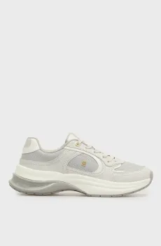 Женские светло-серые кожаные кроссовки CHIC RUNNER Серый 37 Tommy Hilfiger FW0FW09414