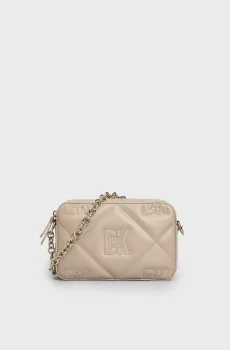 Женская бежевая кожаная сумка CROSSTOWN CAMERA BAG Бежевый ONESIZE DKNY R33EKY48