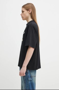 Хлопковая футболка Marcelo Burlon County Angel Boxy T-Shirt Black Multicol