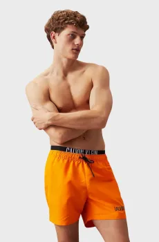 Мужские оранжевые плавательные шорты MEDIUM DOUBLE Оранжевый S Calvin Klein KM0KM00992