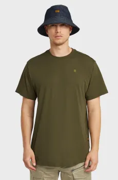 Мужская оливковая футболка Lash Оливковый M G-Star RAW D26043,C372