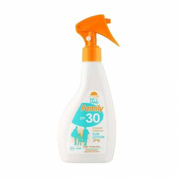 Солнцезащитный лосьон для тела Madis Sea n Sun Family Sun Lotion SPF 30, 220 мл Солнцезащитный лосьон для тела Madis Sea n Sun Family Sun Lotion SPF 30, 220 мл