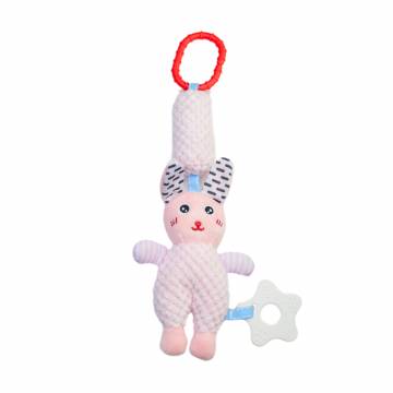 Мягкая игрушка-погремушка Lindo Зайчик, с рождения, 36*12*5 см (F 1015) Мягкая игрушка-погремушка Lindo Зайчик, с рождения, 36*12*5 см (F 1015)
