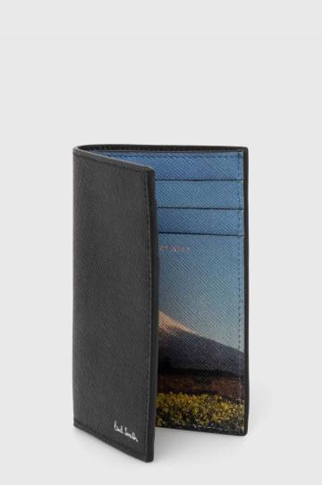 Кожаный кошелек Paul Smith мужской цвет чёрный M1A-4774-NMFUJI Кожаный кошелек Paul Smith мужской цвет чёрный M1A-4774-NMFUJI