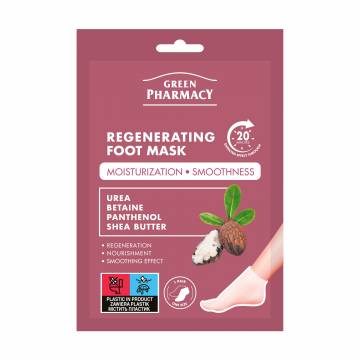 Регенерирующая маска для ног Green Pharmacy Regenerating Foot Mask, 1 пара Регенерирующая маска для ног Green Pharmacy Regenerating Foot Mask, 1 пара