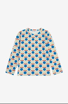 Хлопковый детский лонгслив Bobo Choses Geometric Scacs