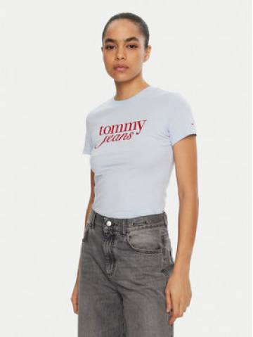Tommy Jeans Футболка Essential DW0DW19447 Блакитний Slim Fit Tommy Jeans Футболка Essential DW0DW19447 Блакитний Slim Fit