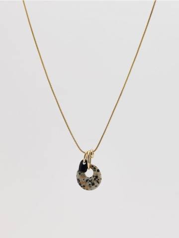 Reserved - Намисто з підвіскою - різнобарвний - 439FD-MLC