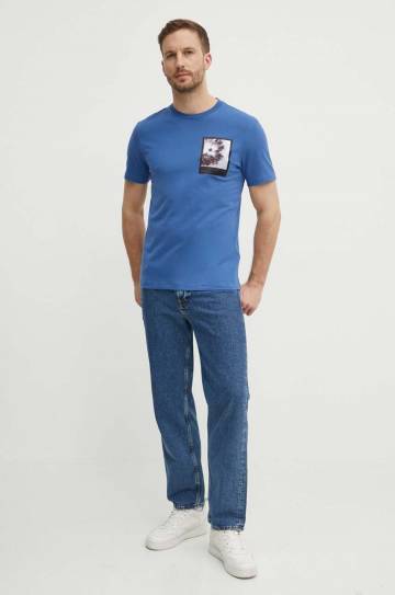 Хлопковая футболка Calvin Klein мужская с принтом K10K112492 Хлопковая футболка Calvin Klein мужская с принтом K10K112492