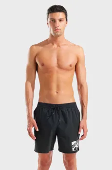 Мужские черные плавательные шорты LOGO BOXER Черный S Arena 010893-550